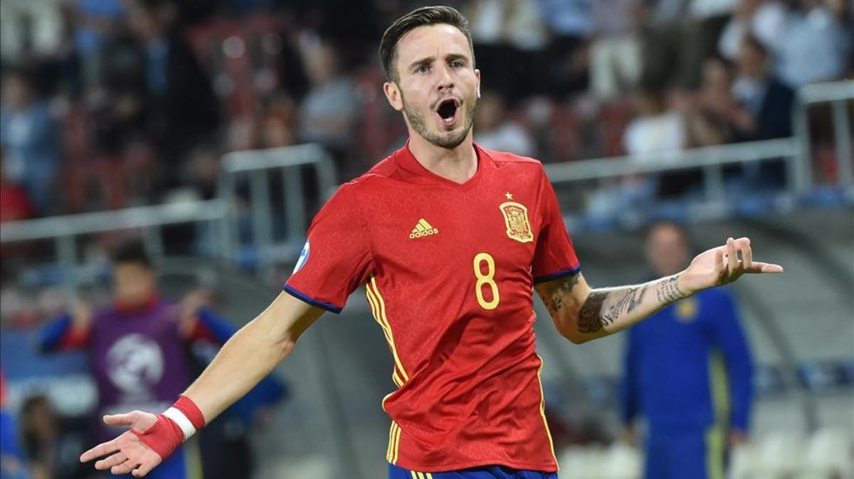 Saúl, con la selección