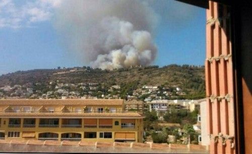 Incendio forestal en Xàbia