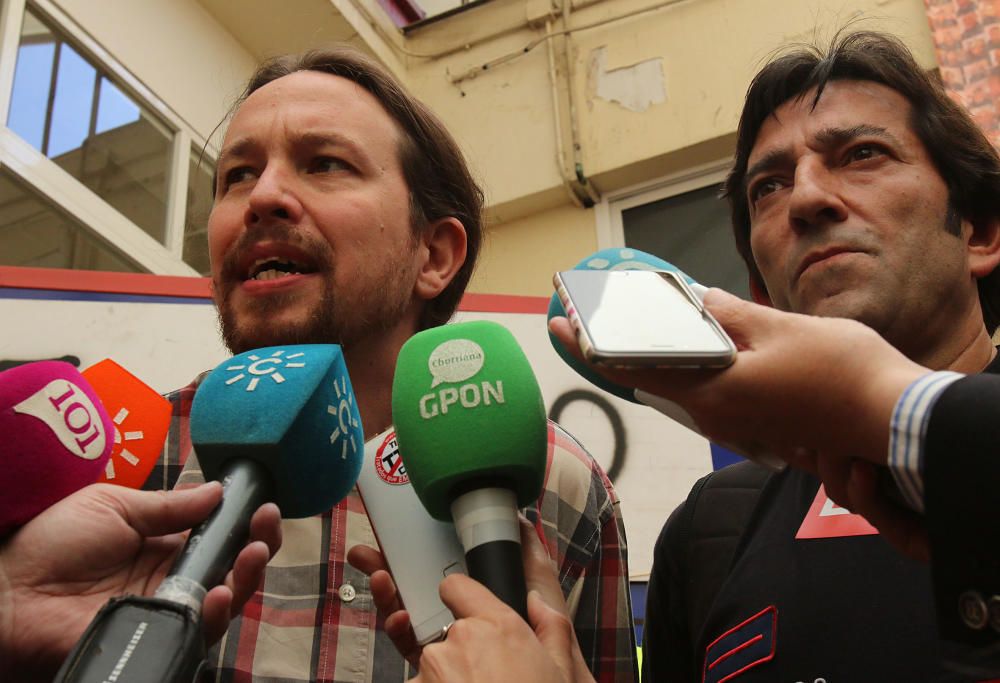 Manifestación de los bomberos de Málaga