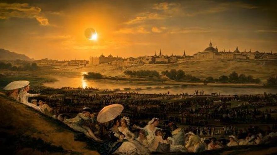 El eclipse solar transforma las obras maestras del Museo del Prado