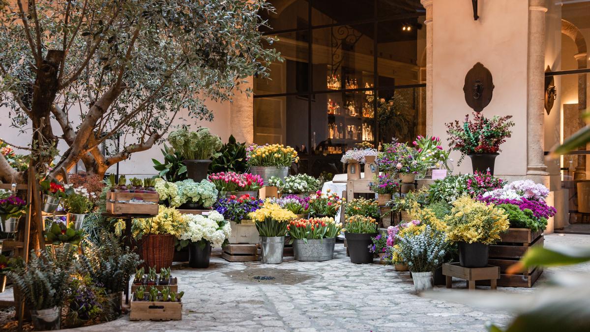 Un mercado floral de anteriores ediciones.