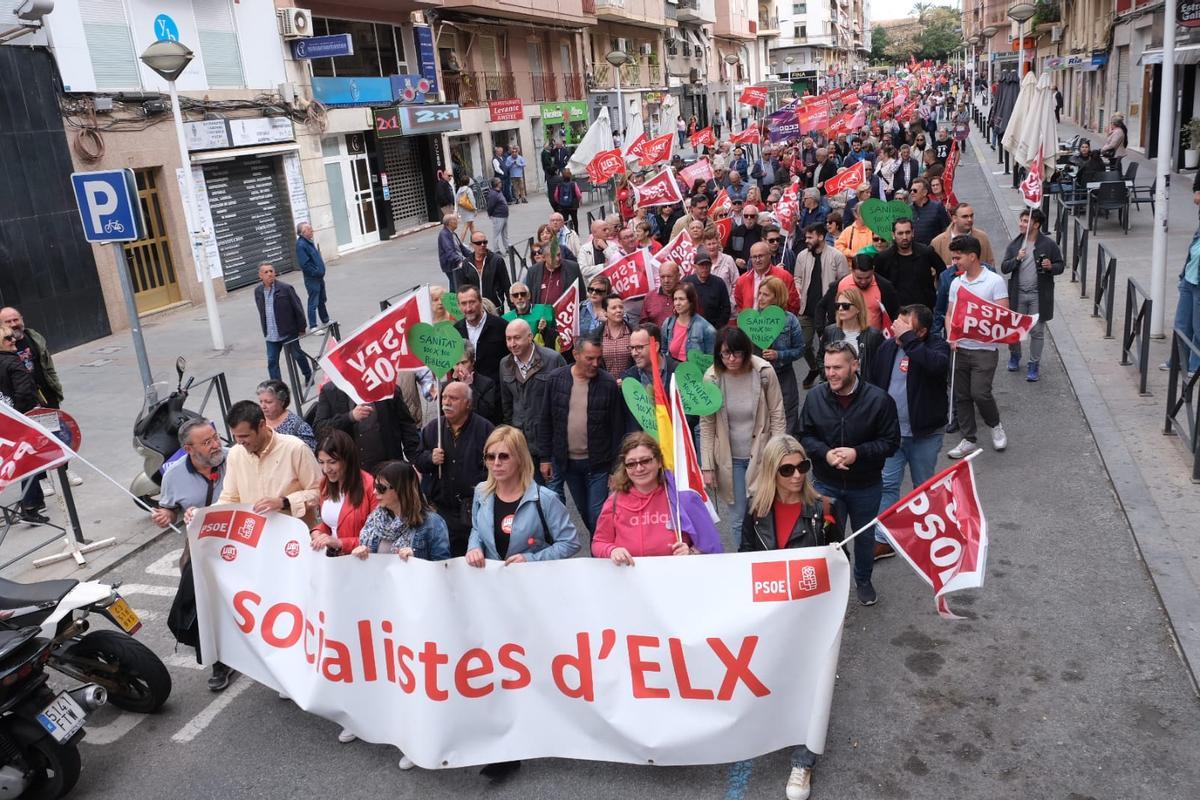 Manifestación del Primero de Mayo en Elche