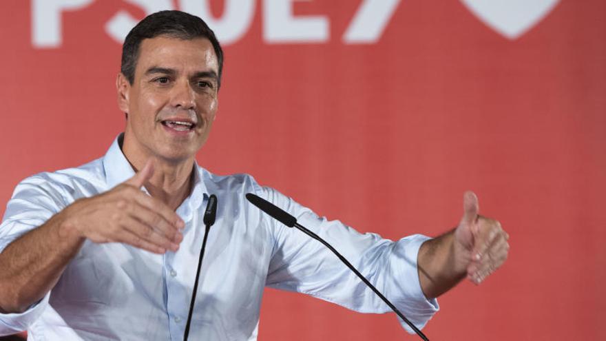 Pedro Sánchez, en un acto en Valencia.