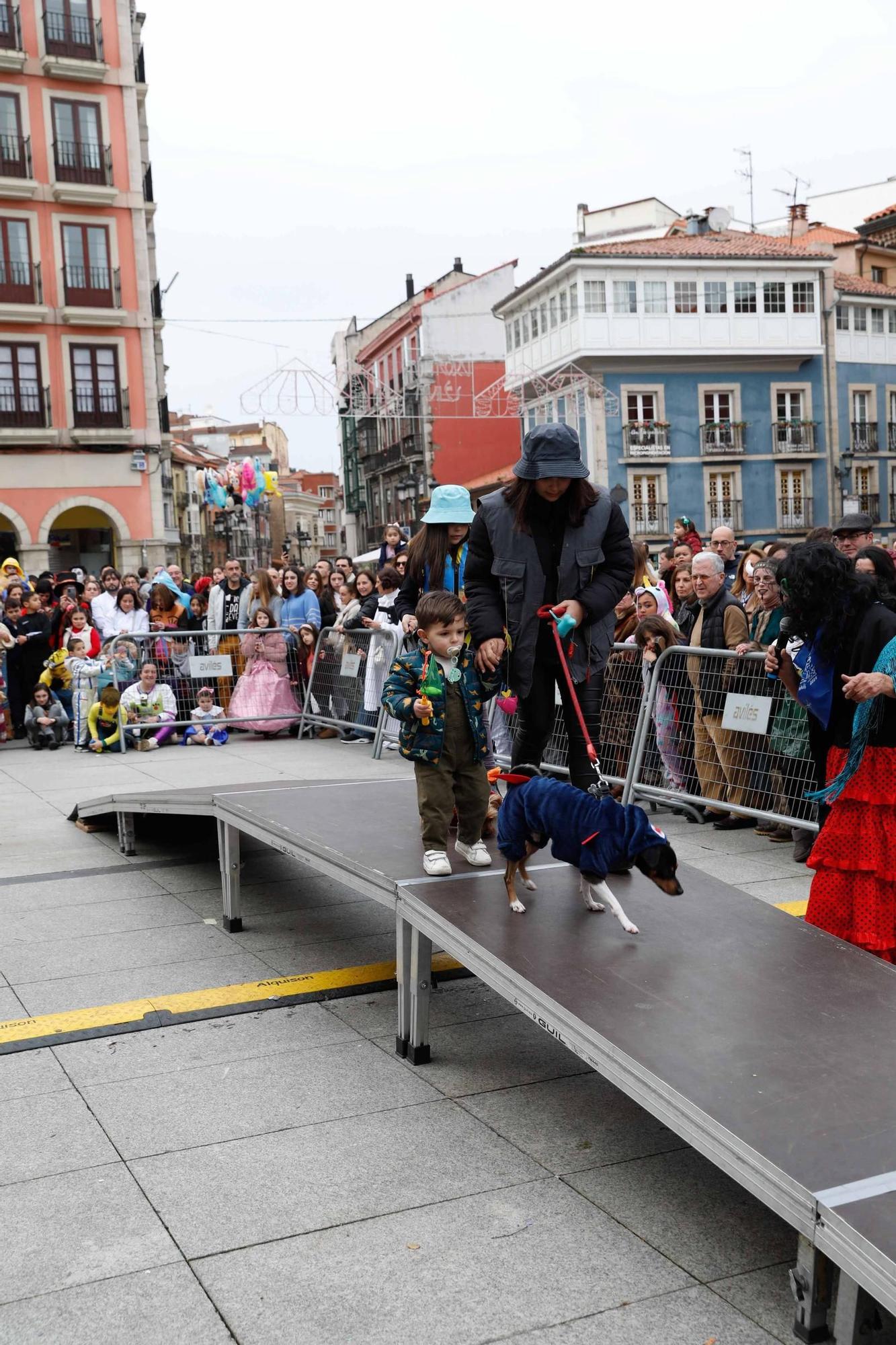 Las mascotas antroxaes desfilan ante su público