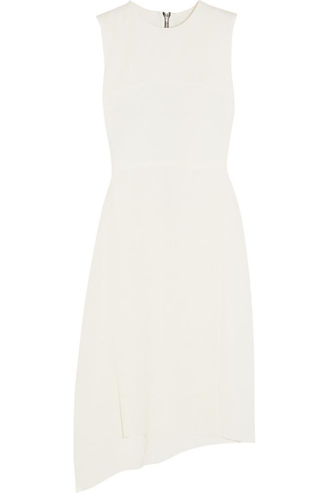 Vestido blanco asimétrico, Alexander McQueen