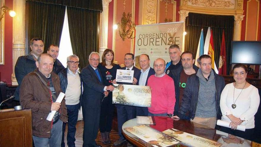 Presentación del circuito de carreras &quot;Correndo por Ourense&quot;, realizada ayer. // Iñaki Osorio