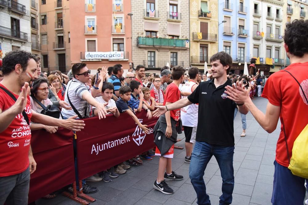 Celebració de l'ICL Manresa a la plaça Major