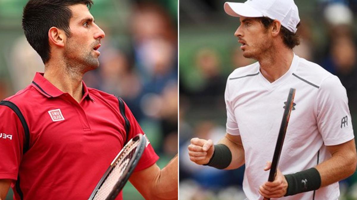 Novak Djokovic vs. Andy Murray. Los dos hombres del momento, cara a cara en la final de Roland Garros