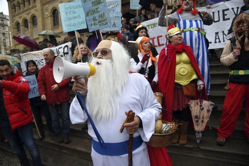 Manifestación contra el ICA en Zaragoza