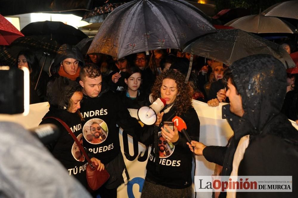 Protesta por la agresión a Andrés Martínez