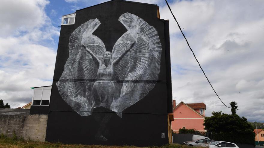 Un mural de Ricardo Romero en Sigrás, elegido quinto mejor del mundo en agosto