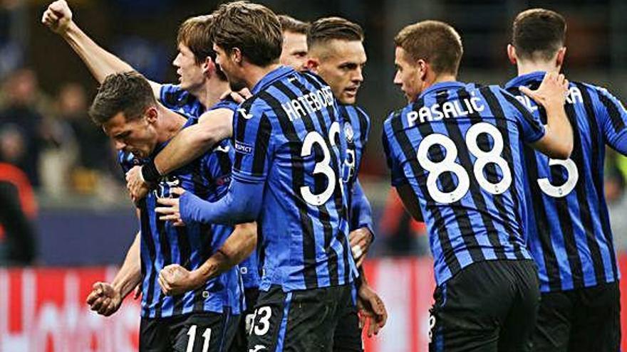 L&#039;Atalanta, una de les sorpreses, celebrant el gol de Freuler al València