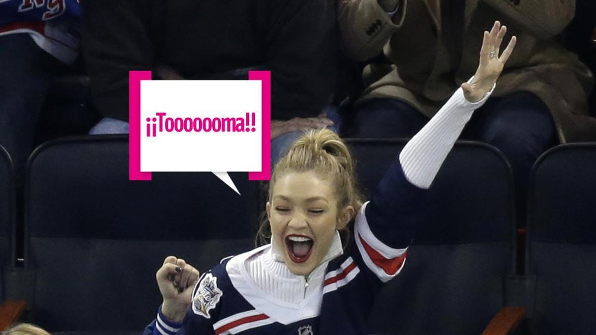 Gigi Hadid vive los partidos de los Rangers