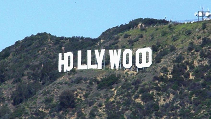 Vista de la mítica colina hollywoodiana.
