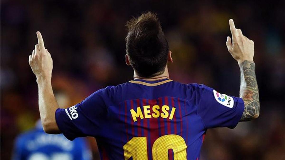 Leo Messi, ante el Espanyol