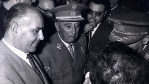 El dictador Francisco Franco, en un viaje a Barcelona en junio de 1970