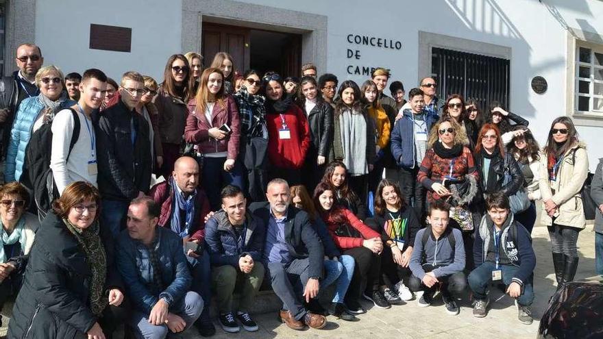 Treinta alumnos europeos de visita en Cambre