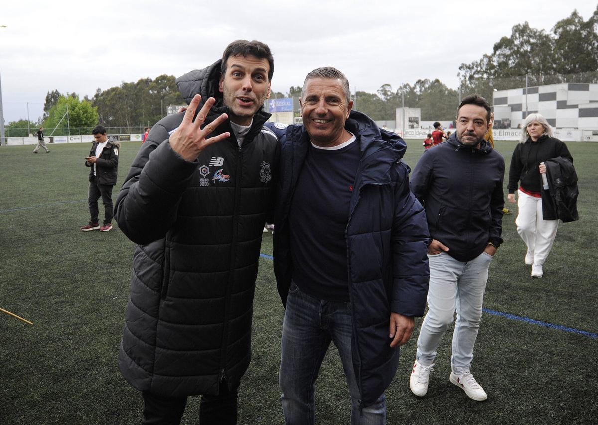 A ESTRADA. FUTBOL CD ESTRADENSE - BARCO CLASIFICACION FASE ASCENSO PLAY OFFS JUGADAS CELEBRACIONES