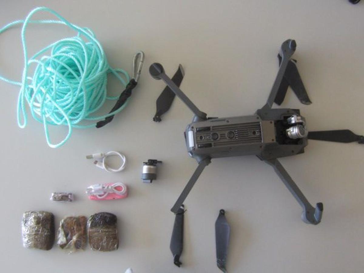 Un dron con placas de hachís intervenido en la prisión de Ceuta