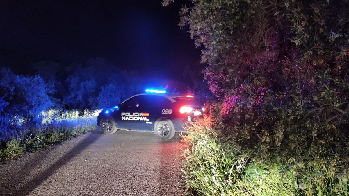 La Policía Nacional, en el lugar de los hechos.