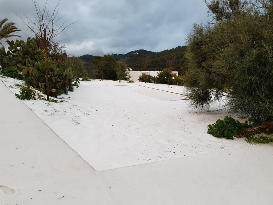 Nieve en Sant Miquel (Ibiza)