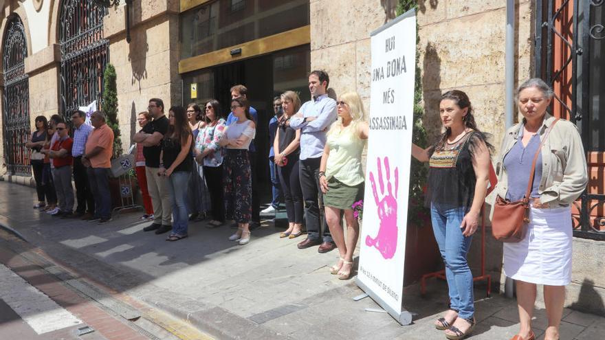 Protesta en el ayuntamiento.