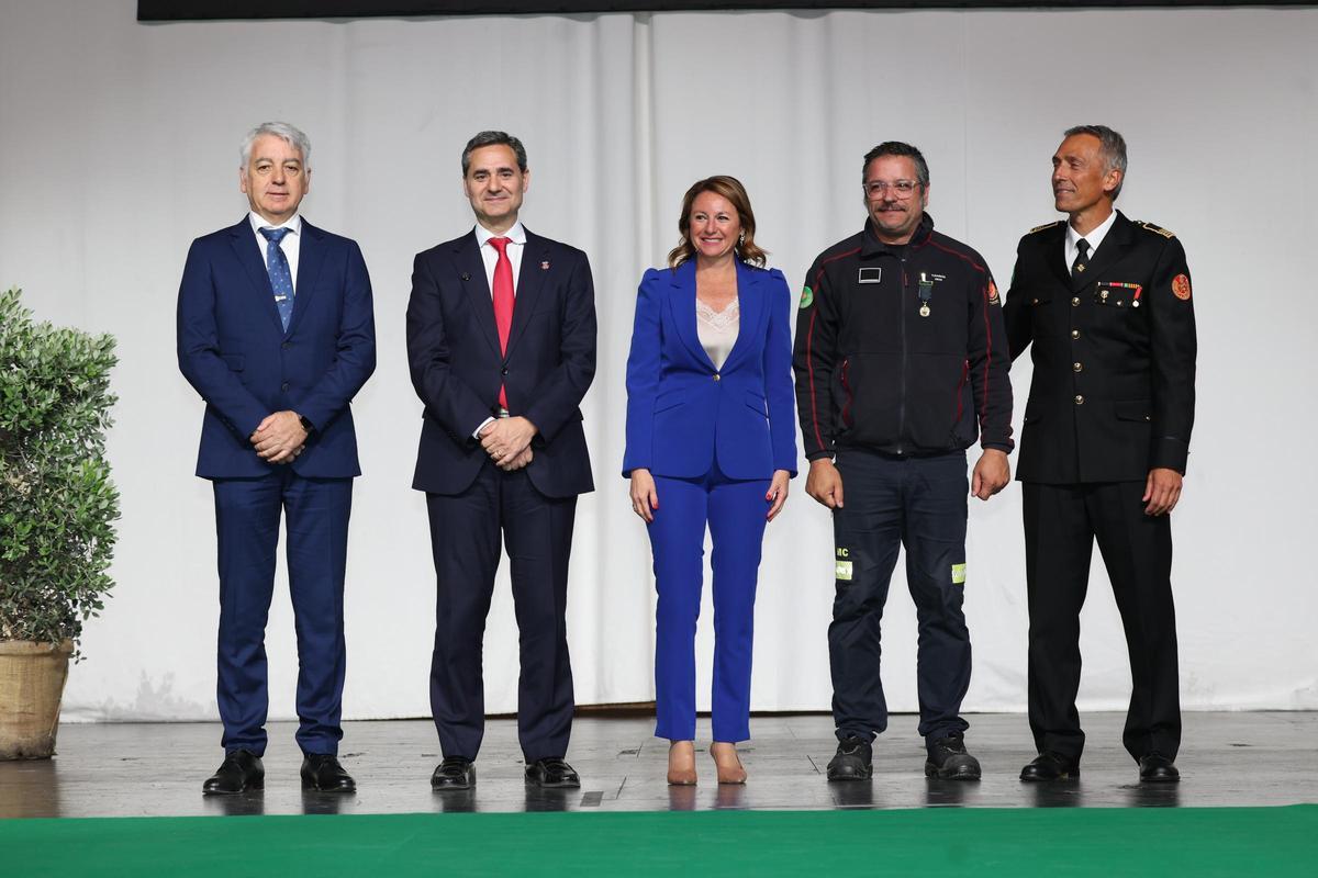 El Cuerpo de Bomberos de Castelló celebra a su patrón. Estos son todos los homenajeados en el acto