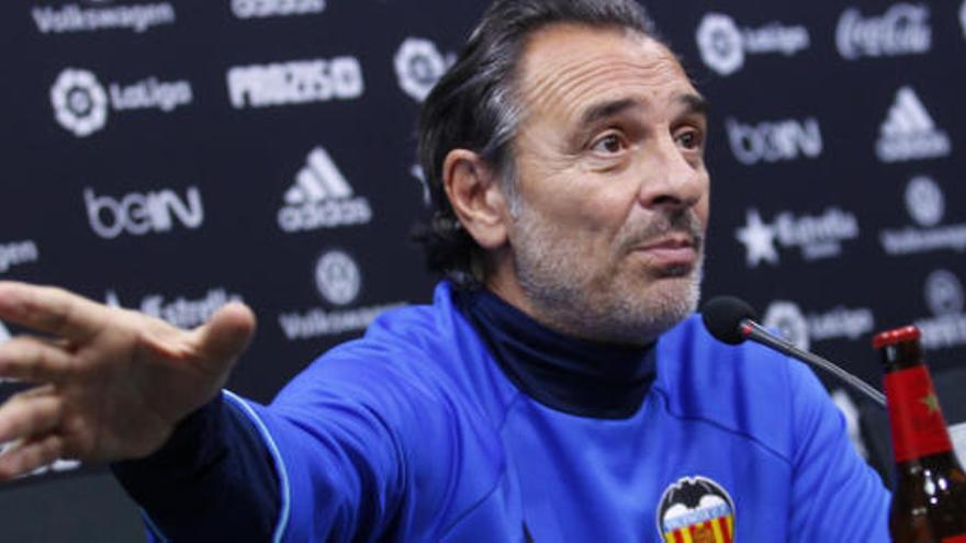 Prandelli, en la rueda de prensa de hoy.