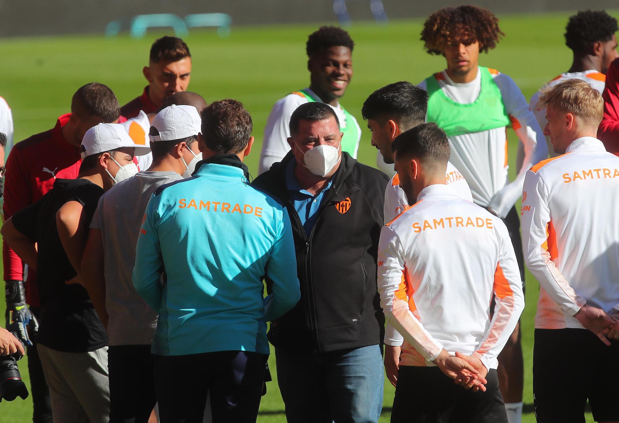 Así ha sido el entrenamiento del Valencia de hoy