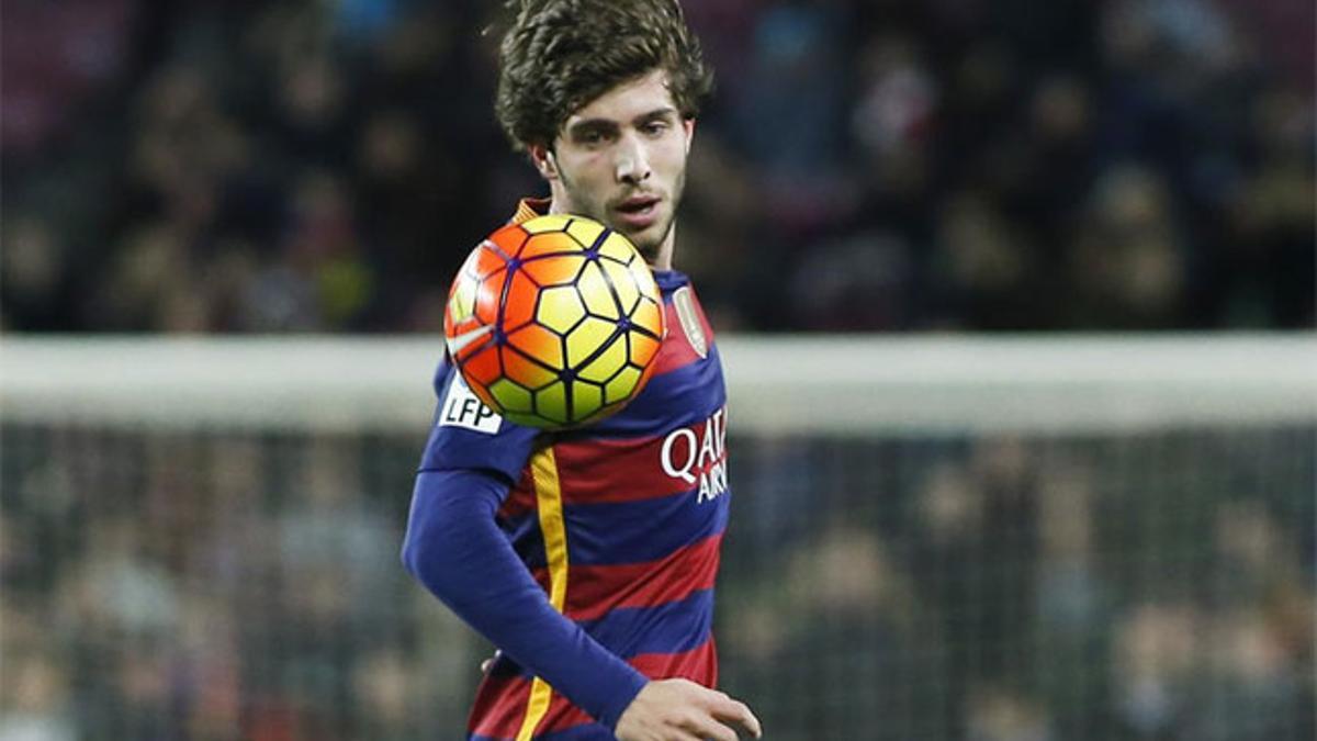 Sergi Roberto, titular ante el Valencia en Mestalla