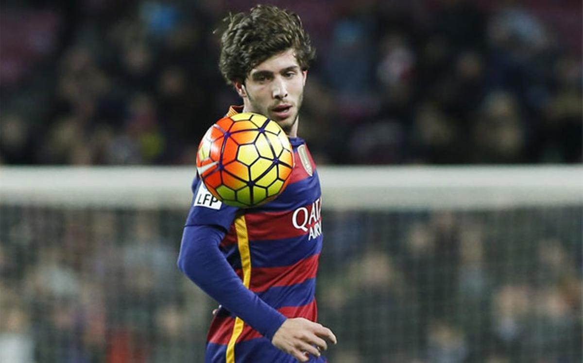 Sergi Roberto, titular ante el Valencia en Mestalla