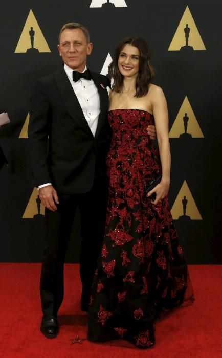 Actor Craig and his wife actress Weisz pose at ...