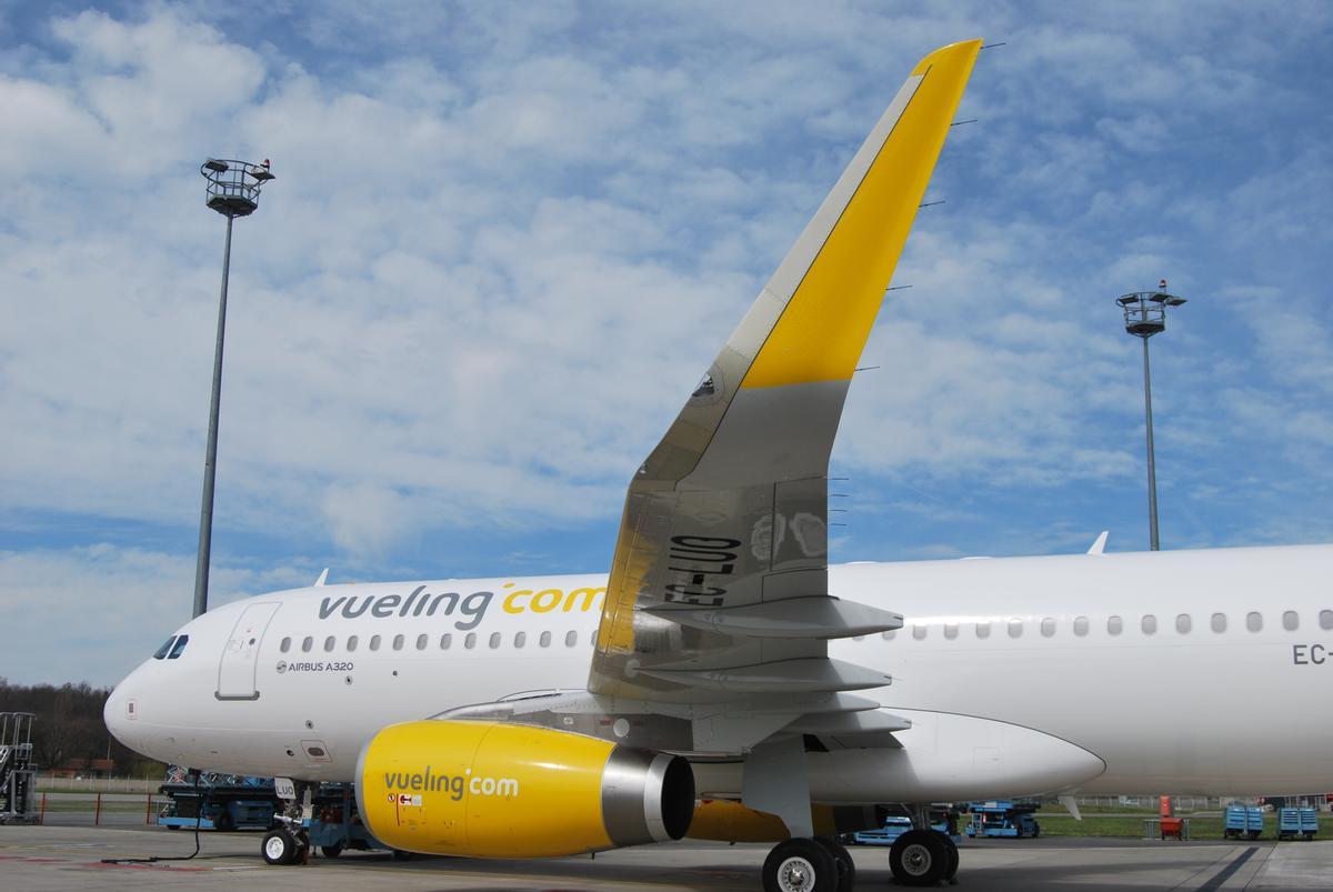 Un avión de la compañía Vueling.