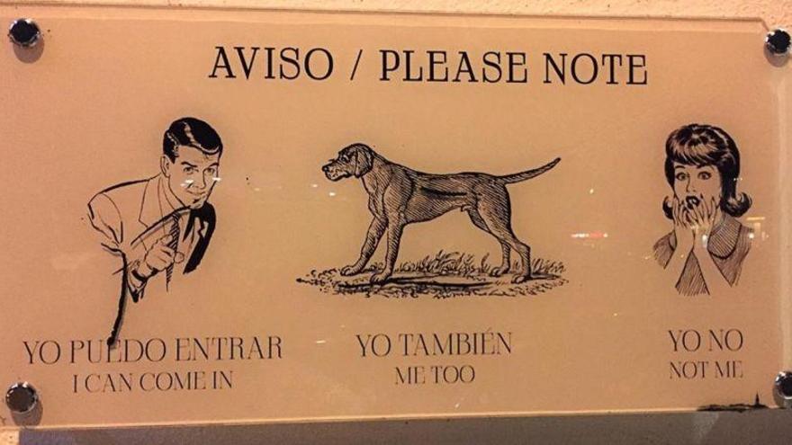 Perros, sí; mujeres, no