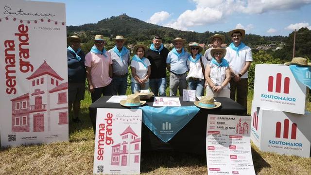 Presentación de los actos de la Semana Grande de Soutomaior, ayer.
