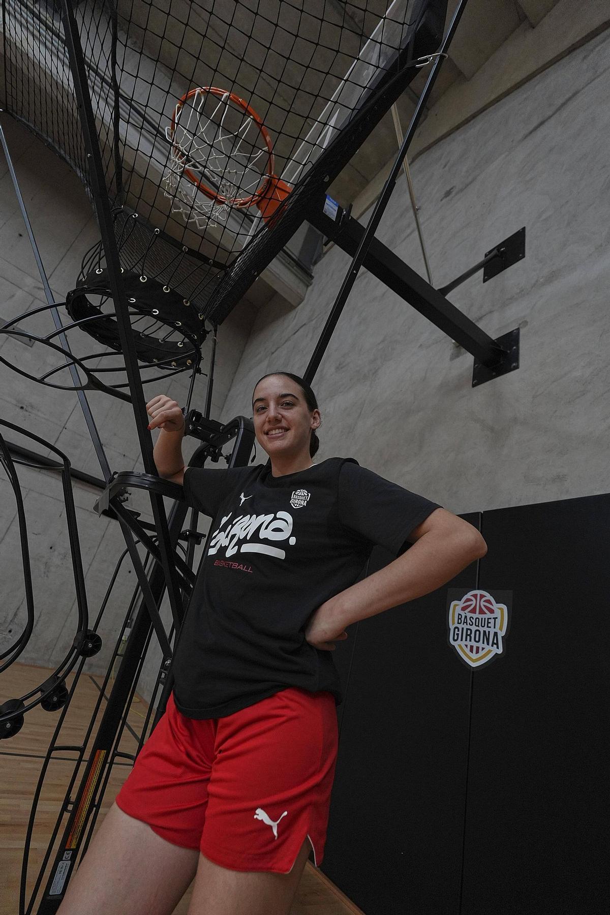 Les imatges d'Iyana Martín, durant el Media Day de l'Spar Girona