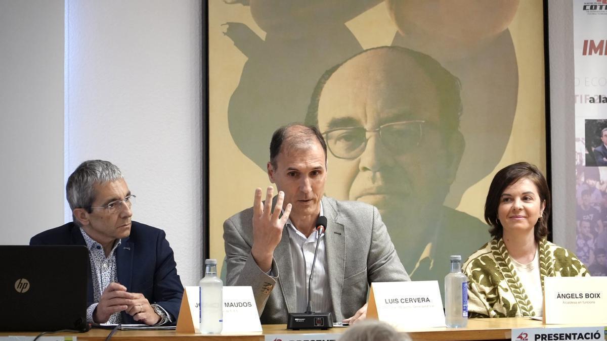 Luis Cervera, durante la presentación.