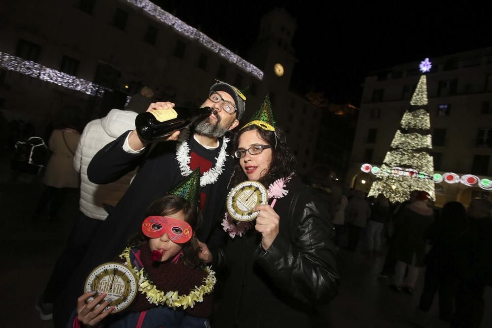 La Nochevieja 2018 en la Plaza del Ayuntamiento de Alicante