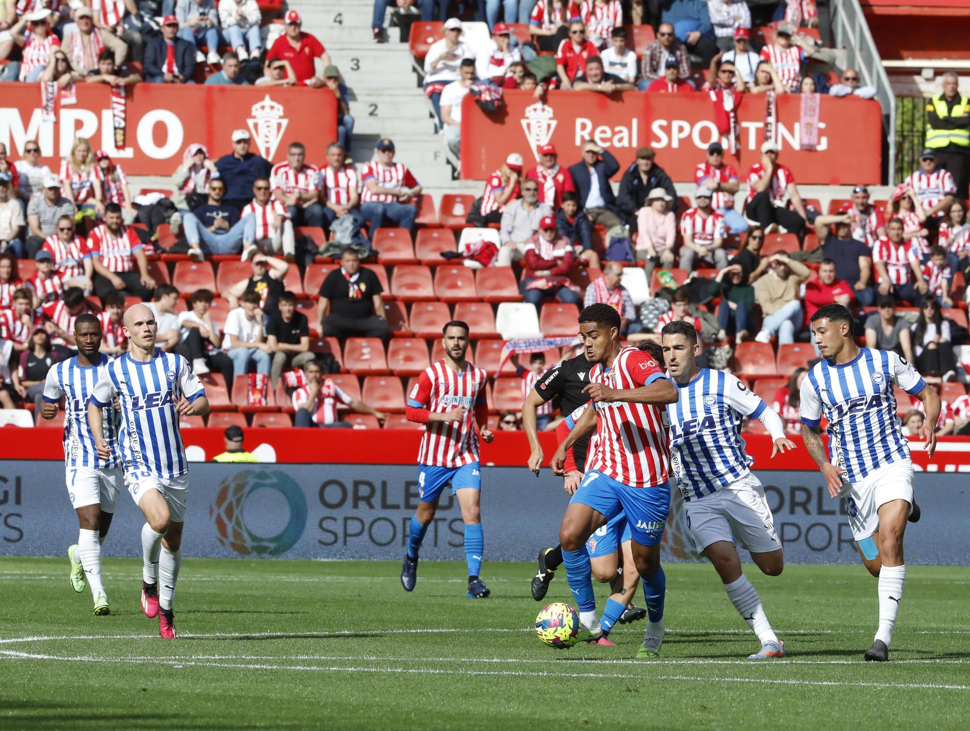 Así fue el encuentro entre el Sporting y el Alavés