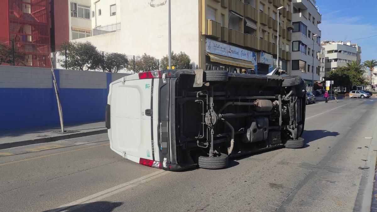 El accidente se produjo en la calle Pintor Sorolla.