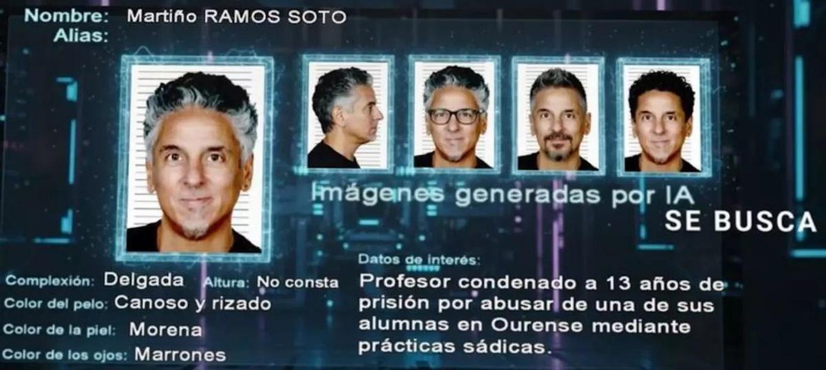 El cartel de «Se busca» de Martiño Ramos