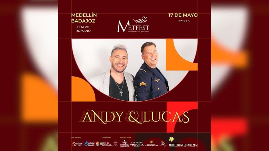 Andy y Lucas actuarán en el Metellinum Festival de Medellín con su gira de despedida