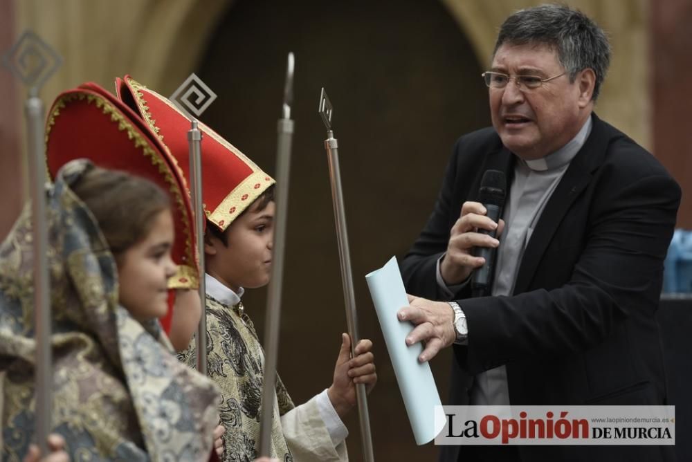 Fiesta de la Luz en la plaza Belluga de Murcia