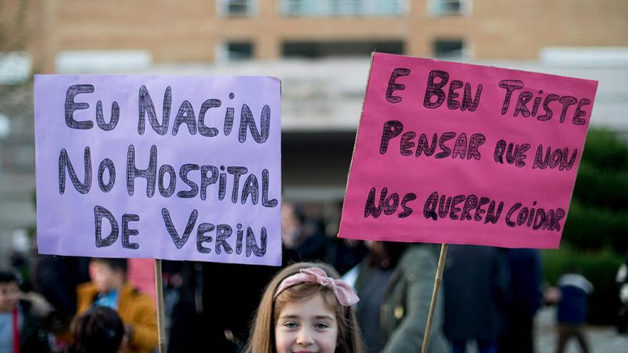 Manifestación en Verín contra el cierre de paritorio // Brais Lorenzo