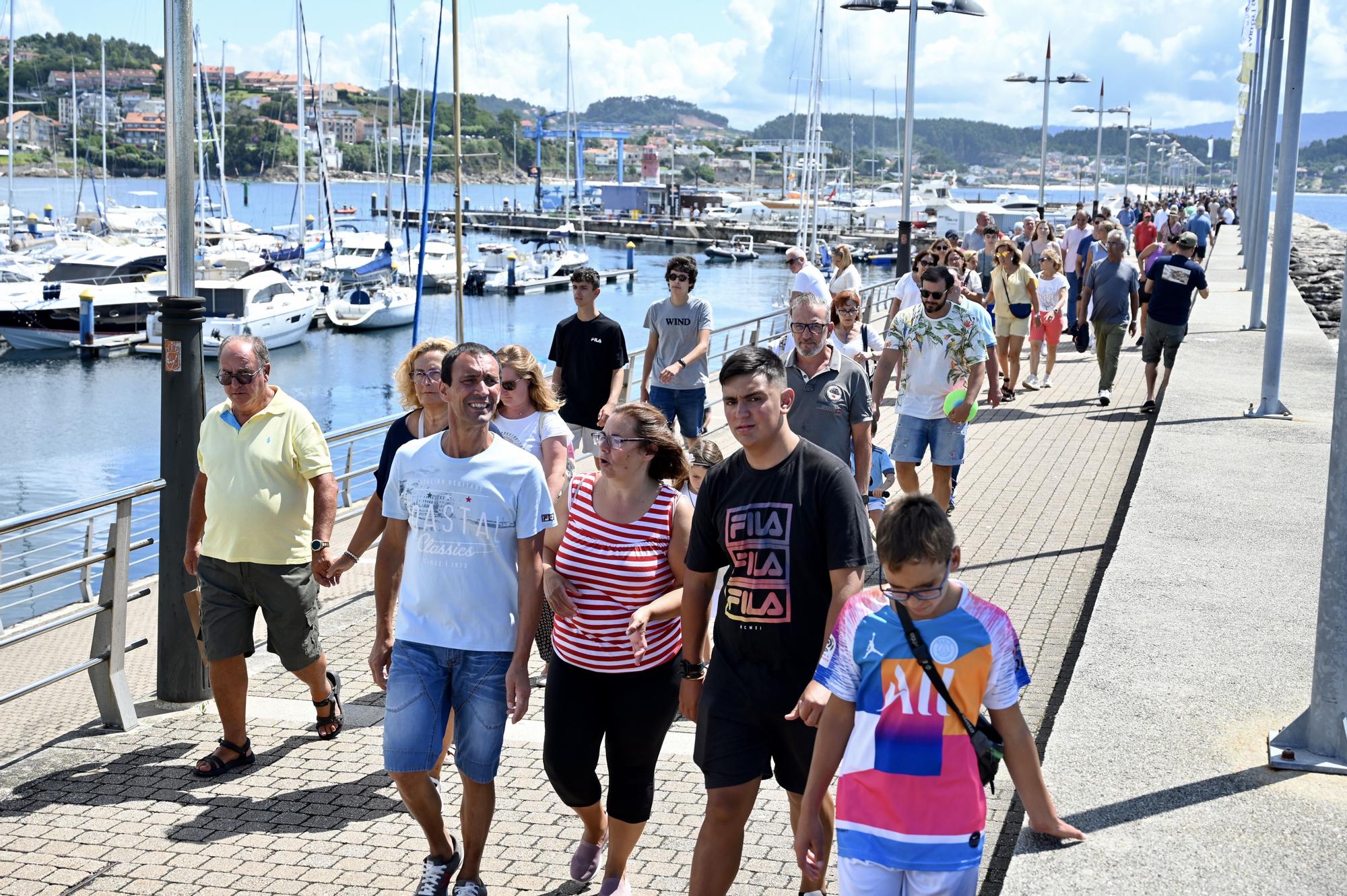 La infanta Elena se reúne con Juan Carlos I en Sanxenxo