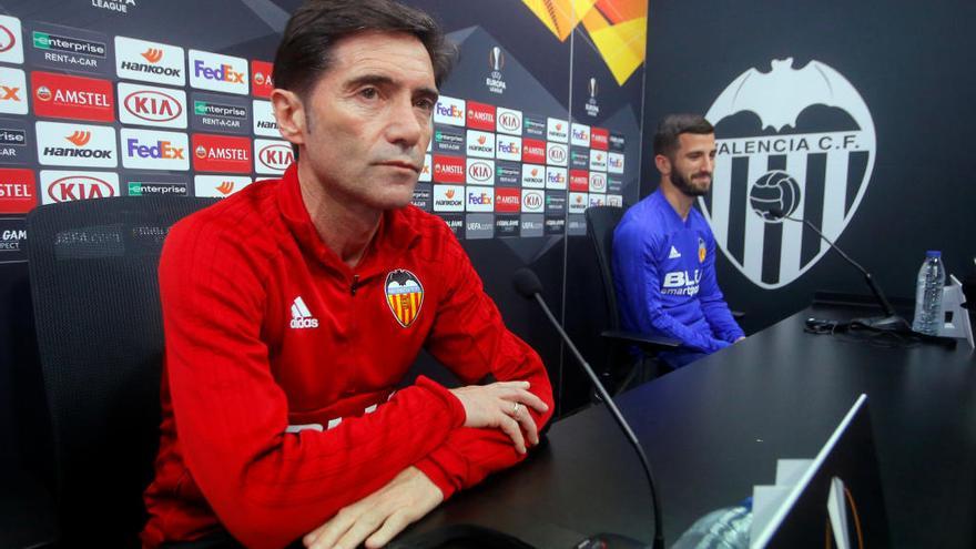 Marcelino y Gayà, en rueda de prensa.