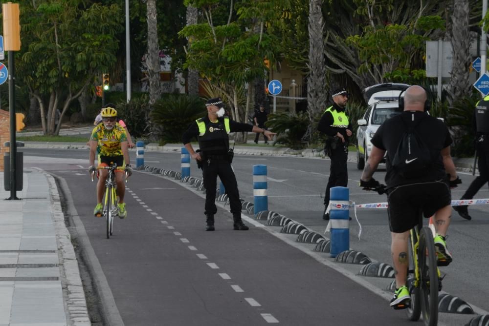 Segundo día con autorización de la práctica deportiva y con refuerzo policial.