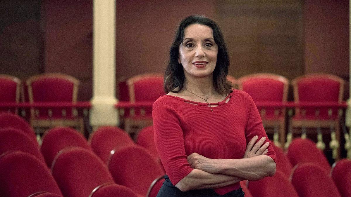 La cantante Luz Casal, en el Teatro Principal de Maó, en agosto del 2019