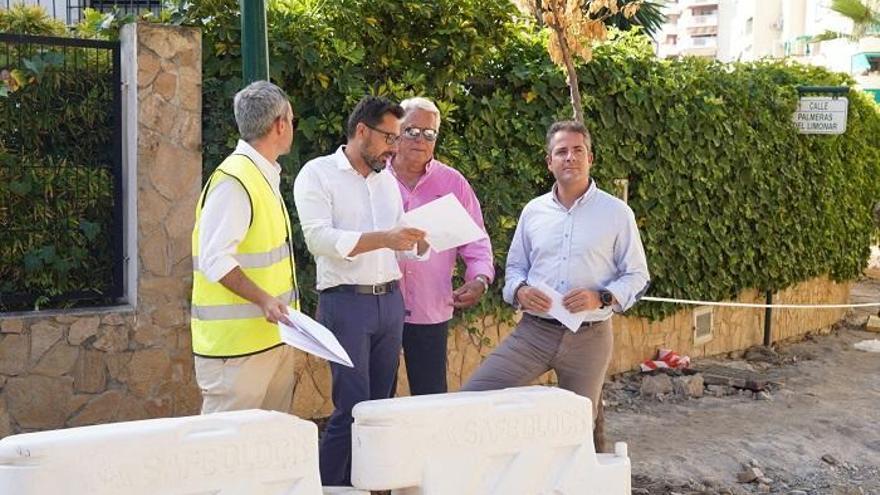 Francisco Pomares y Carlos Conde han visitado esta mañana las obras.