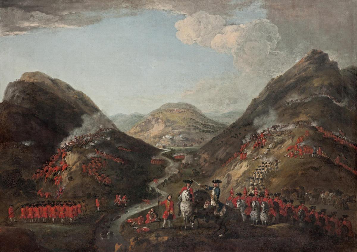«A batalla de Glenshiel», de Peter Tillemans.